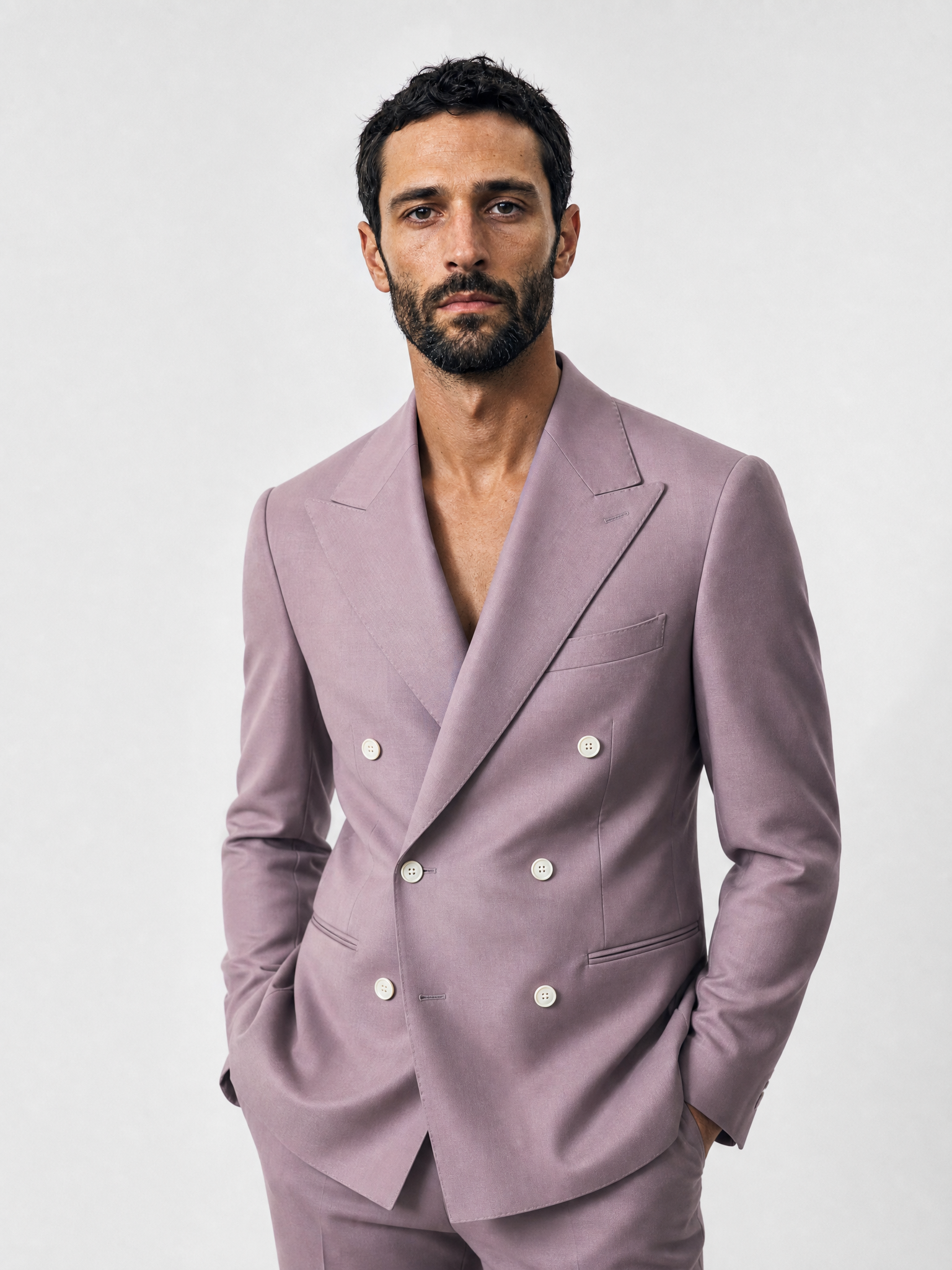 Veste indigo ajustée